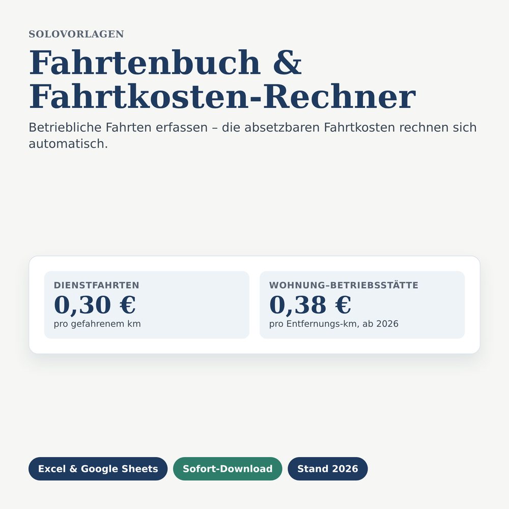 Produktbild Fahrtenbuch & Fahrtkosten-Rechner