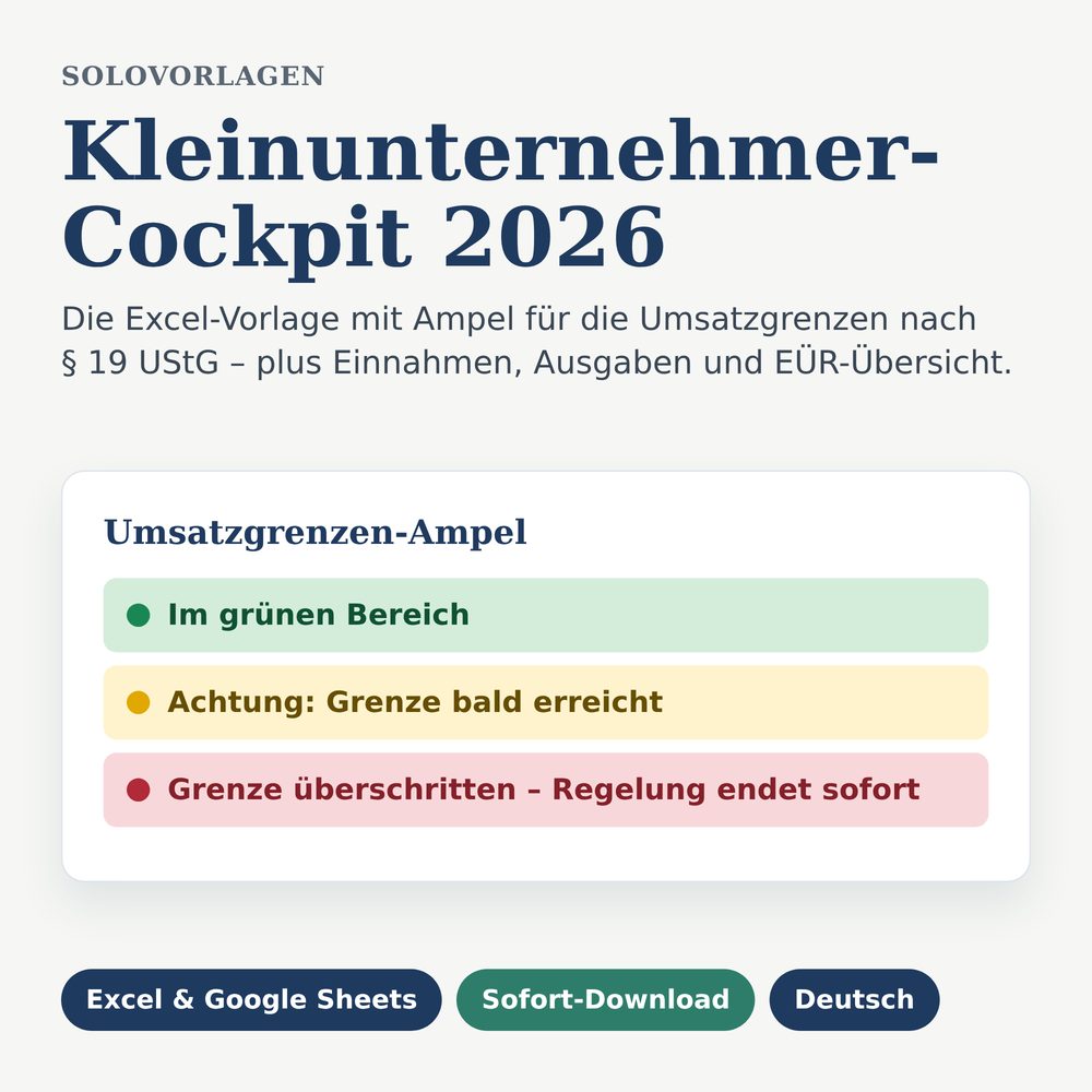 Produktbild Kleinunternehmer-Cockpit